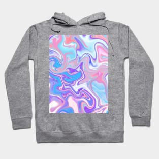 Soft Feminine Paint Pour Pattern Hoodie